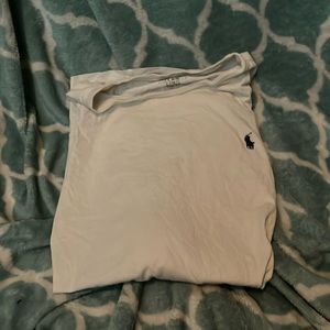 White long sleeve polo